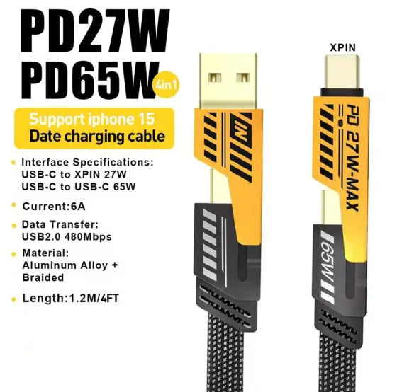 Roger Car Charger – Fast Charging Adapter with USB, Type-C, 12V Socket, Quick Charge 3.0, 3-Port Mobile Charger – Black