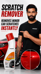 Roger Scratch Remover | Built-in Sponge Applicator | Removes Light Scratches & Restores Shine | For All Car Paint Colours | 100 ml