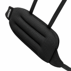 Roger Car Lumbar Support Cushion | Breathable Ergonomic Design | Adjustable Straps | Soft Cotton Comfort | Beige & Black