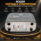 Roger Military-Grade Inflator | 6-Year Warranty | Robust & Rugged Design | Heavy-Duty Metal Body | Built for Long-Term Use | Works for Cars & SUVs