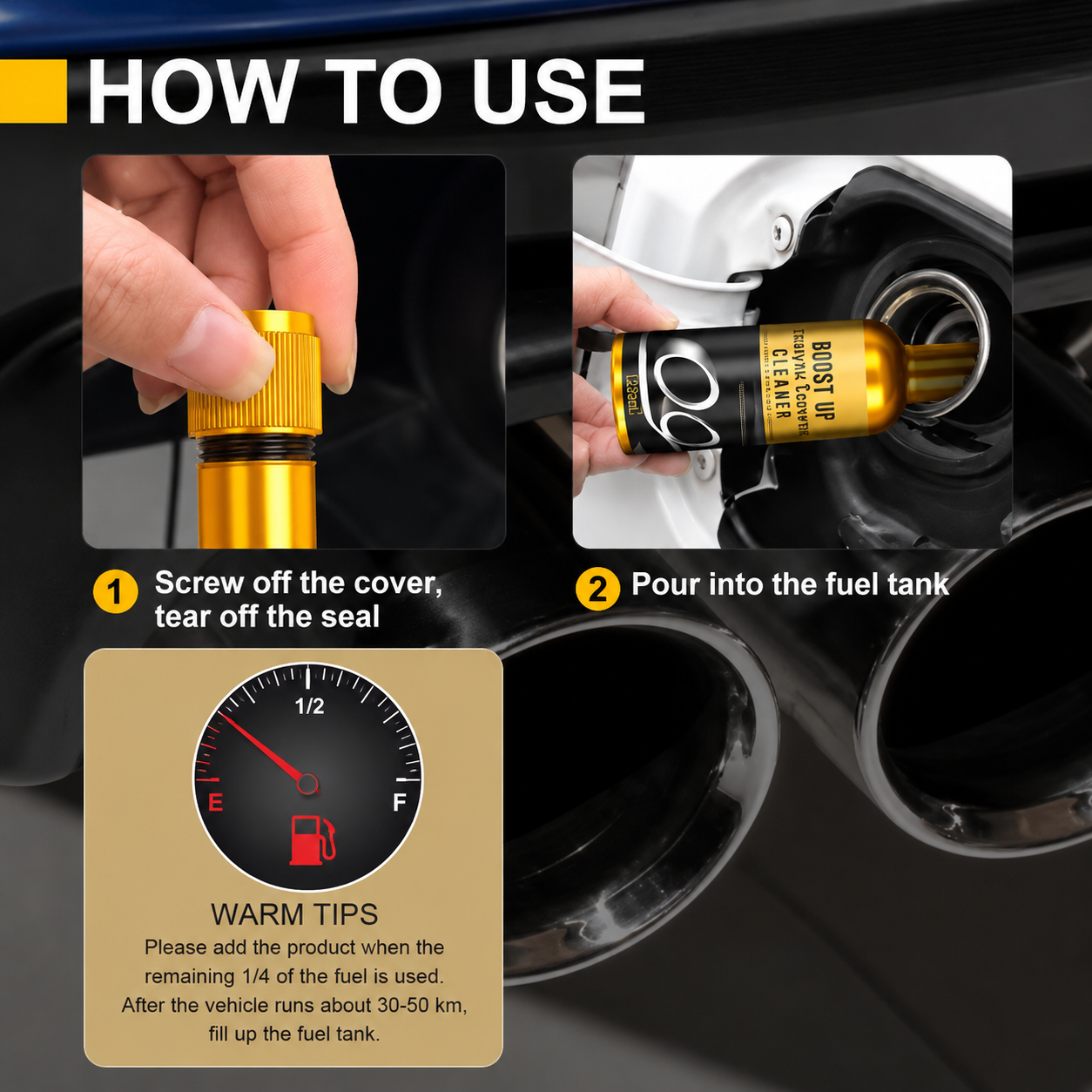 ROGER Catalytic Converter Cleaner – Engine & Exhaust Carbon Remover | Three-Way Catalyst Cleaning Agent for Petrol, Diesel & CNG Cars