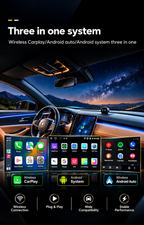 Roger AI Box 4GB + 32GB | YouTube, Netflix, Hotstar & Any App| 1-Year Warranty | Converts Wired Carplay & Android Auto to Wireless |
