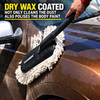Roger Duster | Cleans & Polishes in Minutes | No Water Required | Long Handle for Rooftop & Windshield Cleaning | 6-Month Warranty | Scratch-Free Cleaning