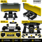 Roger Dual Day/Night Polarised Visor | Optical Grade | Reduces Eye Fatigue | Enjoy Day and Night Driving | UV and Blue Light Protection | Fits All Car Models