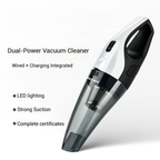 ROGER Wireless Handheld Car Vacuum Cleaner Strong Suction, 4 in 1 Car Vacuum Cleaner with 6000pa Strong Suction, Portable Car Vacuum, DC 11V Car Vacuum Cleaner High Power, LED Light