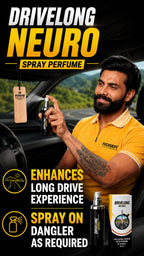 ROGER Drivelong Neuro Car Spray Perfume | Enhances Long Drive Comfort | Spray as Needed | Long-Lasting Freshness