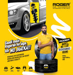 ROGERAB LX– Ultra Soft Car Coil Spring Buffer (4 Pcs) For Superior Shock Absorption, Smoother Rides, And Enhanced Stability – Suitable For All Old & New Car Makes, Models & Variants