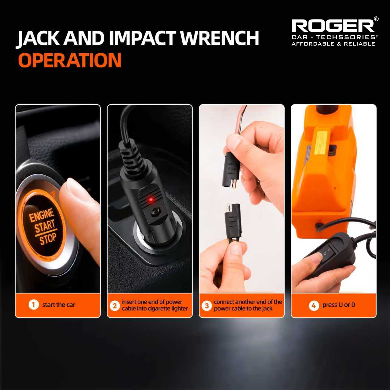 5 Ton Electric Car Jack Kit | Heavy-Duty Lifting Capacity | Ideal for All Car Models | 1-Year Warranty