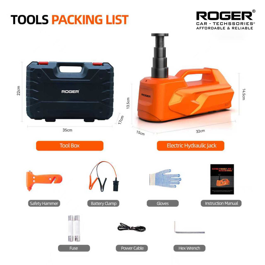 5 Ton Electric Car Jack Kit | Heavy-Duty Lifting Capacity | Ideal for All Car Models | 1-Year Warranty