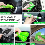 ROGER 17Pcs Complete Car Interior Detailing Kit with High Power Handheld Vacuum, Car Care Cleaning Kit,Detailing Brush Set,Windshield Cleaning Tool,Cleaning Gel,Microfiber Towels