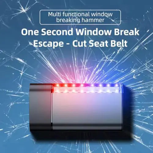 ROGER 3-in-1 Emergency Escape Hammer – Rescue Tool with Seat Belt Cutter