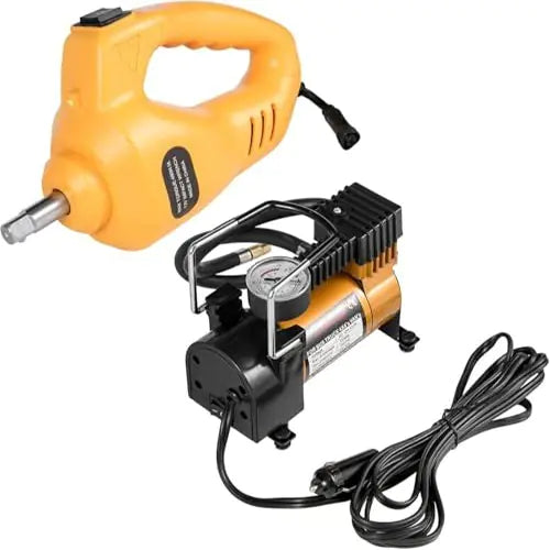 ROGER Electric Car Jack 3 Ton 12V – All-in-One Scissor Jack with Inflator Pump, 120-370/170-420MM Lifting Range, Ideal for Sedans and SUVs, Car Repair Tool