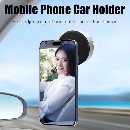 ROGER Intelligent Suction & Magnetic Car Phone Holder (With 360° 3D Rotation)