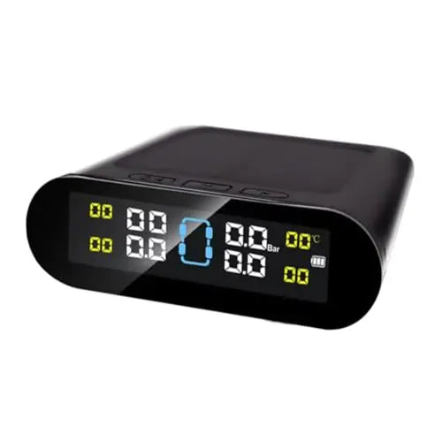 ROGER Solar-Powered Tire Pressure Monitoring System with LCD Display & External Sensors