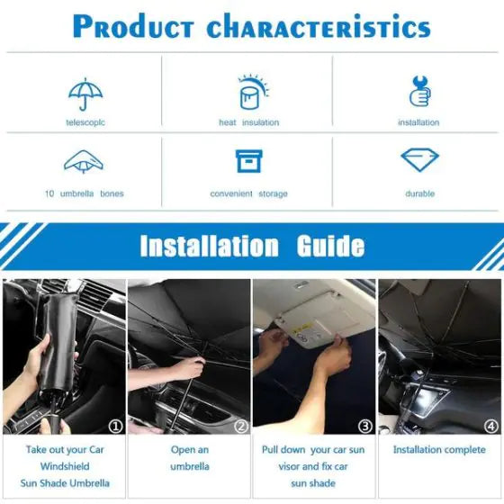 ROGER Umbrella Type Internal Sunshade