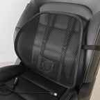ROGER Car Cooling Lumbar Support Cushion With Built-In Fan & Ergonomic Back Support