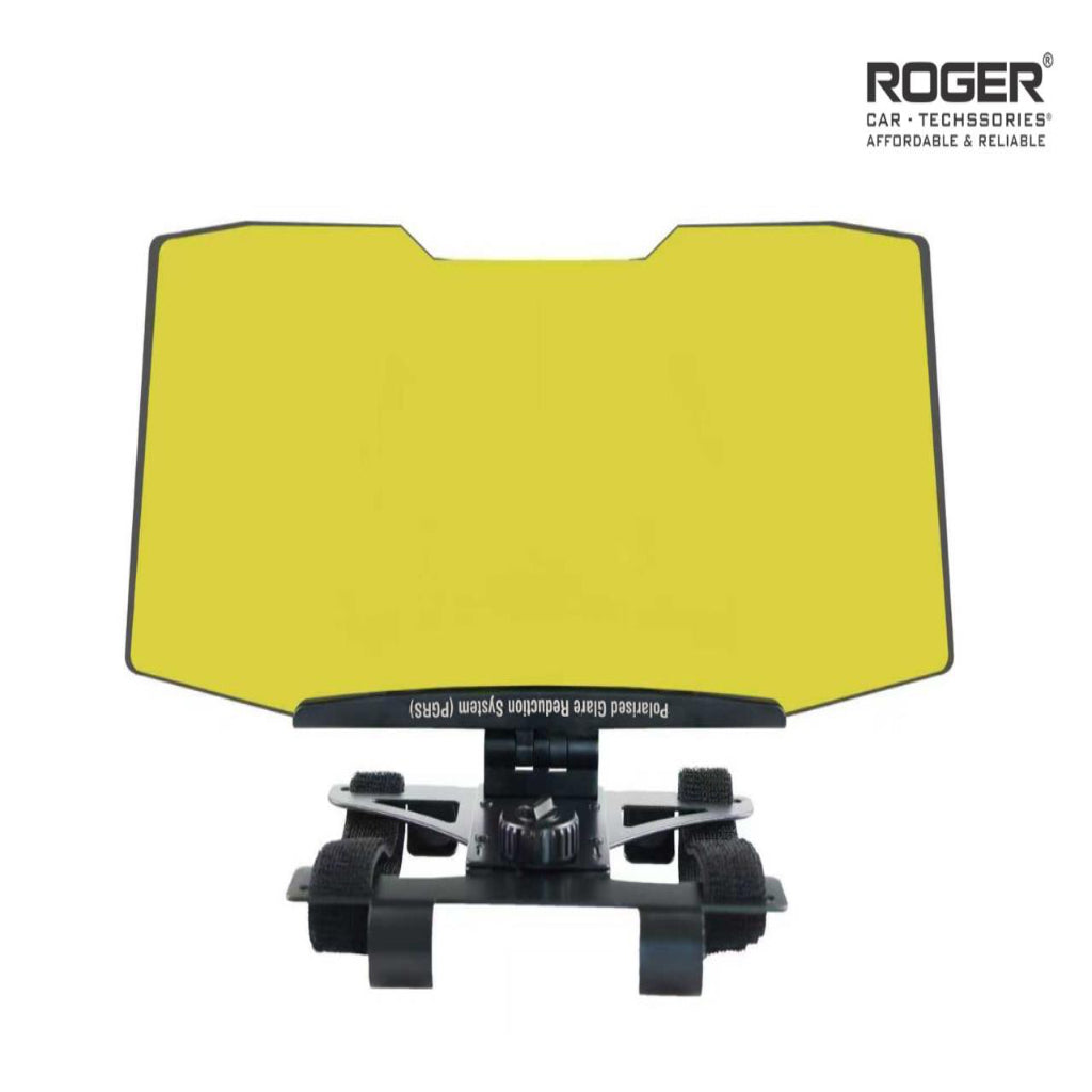 ROGER Dual Anti Glare Genuine Polaried Visor For Day & Night Driving with UV & Glare Protection