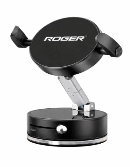 Roger Multi-Surface Phone Holder with Grip-Lock Toggle, MagSafe + Clip Mount, 720° Rotation, Foldable Universal Stand