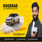 ROGERAB Standard Car Coil Spring Buffer (4 Pcs) For Reduced Road Jerks, Increased Stability, And Increased Height – Suitable For All Old & New Car Makes, Models & Variants