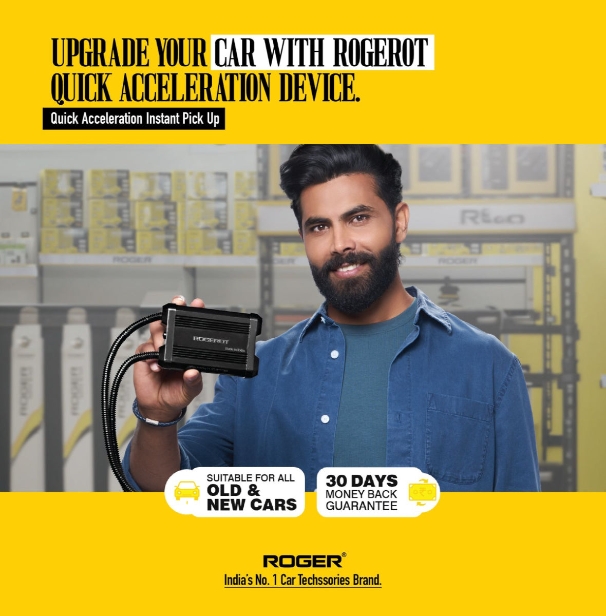 ROGEROT – Quick Acceleration Device, Unleash Instant Throttle Response & Smoother Power Delivery In City Traffic & Highways 🚗
