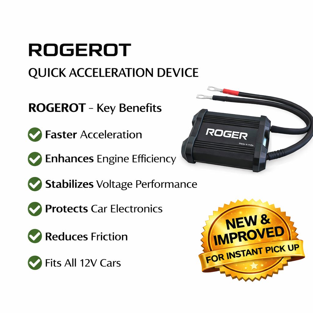 ROGEROT (New & Improved)– Quick Acceleration Device, Unleash Instant Throttle Response & Smoother Power Delivery In City Traffic & Highways 🚗