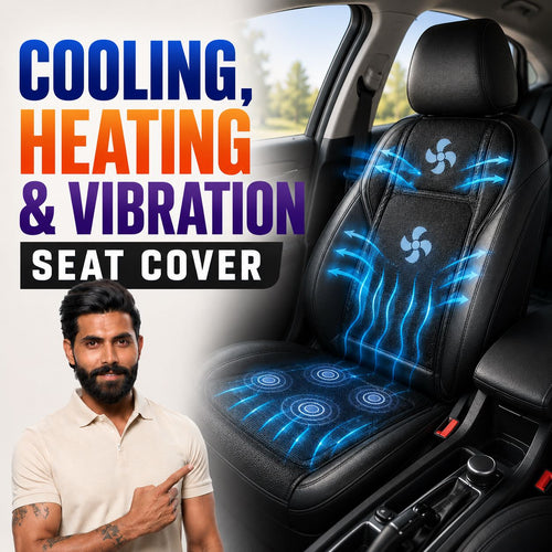 ROGER 3-in-1 (All-Season) Car Seat Cushion | 16-Fan Cooling, Soothing Heat & Relaxing Massage