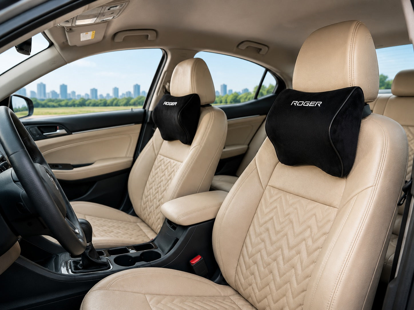 Responsive Memory Foam Headrest | 1-Year Warranty | Supports Neck | Reduces Neck Fatigue | Maintains Proper Driving Posture