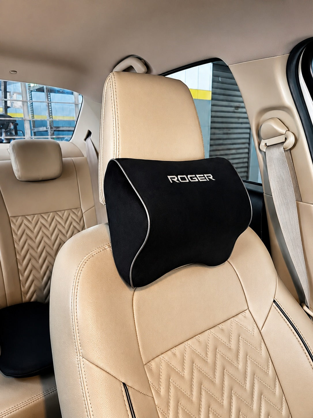 Responsive Memory Foam Headrest | 1-Year Warranty | Supports Neck | Reduces Neck Fatigue | Maintains Proper Driving Posture