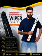 Roger Super Synthetic Wiper Blade | 6-Month Warranty | Streak-Free Wiping | Noise-Free Operation | High-Speed Stability | All-Weather Performance