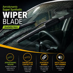 Roger Super Synthetic Wiper Blade | 6-Month Warranty | Streak-Free Wiping | Noise-Free Operation | High-Speed Stability | All-Weather Performance