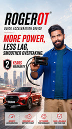 Roger Rogerot Quick Acceleration Device| Fits Petrol, Diesel & CNG Cars | Instant Pick Up | Better Highway Overtaking | No Wire Cutting | Fits on Car Battery | 5-Minute Installation | 30-Day Buy Back | Fits All Car Models