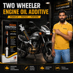 Roger Engitech Engine Oil Additive for Two-Wheelers | Reduces Engine Friction | Better Pickup & Performance | Reduces Engine Noise | Lasts Up to 5,000 km | DIY Easy Application
