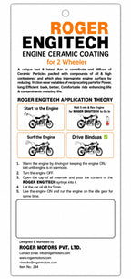 Roger Engitech Engine Oil Additive for Two-Wheelers | Reduces Engine Friction | Better Pickup & Performance | Reduces Engine Noise | Lasts Up to 5,000 km | DIY Easy Application