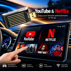Roger AI Box 4GB + 32GB | YouTube, Netflix, Hotstar & Any App| 1-Year Warranty | Converts Wired Carplay & Android Auto to Wireless |
