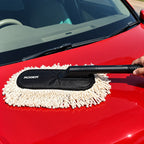 Roger Duster | Cleans & Polishes in Minutes | No Water Required | Long Handle for Rooftop & Windshield Cleaning | 6-Month Warranty | Scratch-Free Cleaning