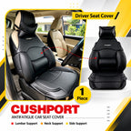 Roger Universal Multi-Support Seat Cover | 1-Piece | Supports Neck to Thighs | Fits All Car Models | 12-Month Stitching Warranty | Reduces Long Drive Fatigue | Built-In Lumbar Support | Premium Synthetic Leather