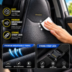 Roger 3-in-1 Cooling, Heating & Massage Seat Cover | 2-Year Warranty | All-Season Driving Comfort | Reduces Long Drive Fatigue | Breathable Mesh Design