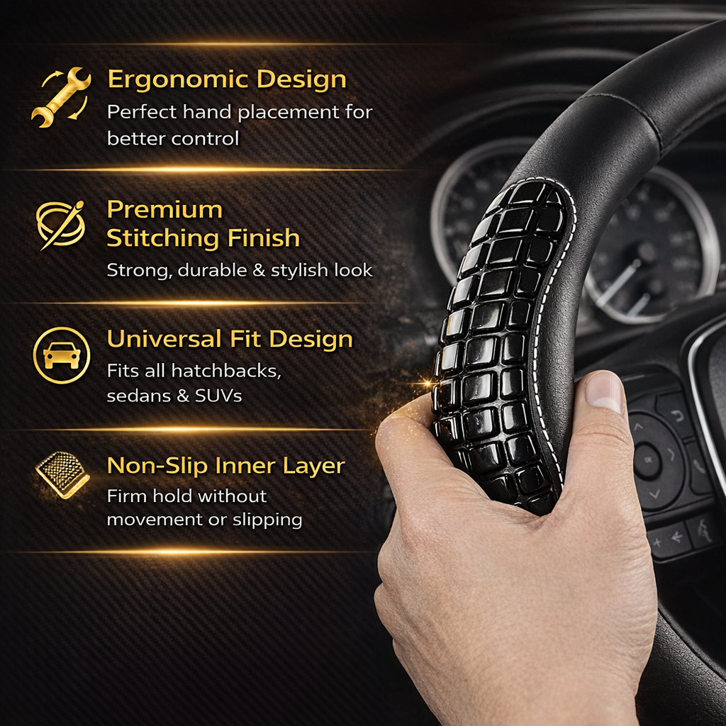 ROGER Gel Car Steering Wheel Cover with Gel Massage