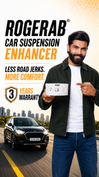 ROGERAB Standard Car Suspension Enhancer (4 Pcs) | Reduces Road Jerks | Improves Stability | Helps Restore Car Height | Fits All Car Models