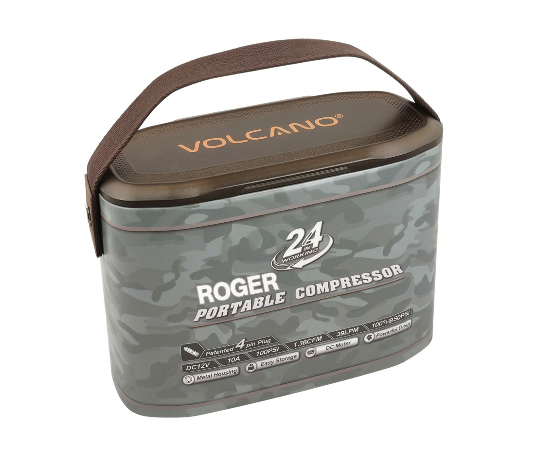 ROGER VC600 Heavy Duty 12V Robust Milatry Grade Tyre Inflator- Unconditional 6 Year Warranty