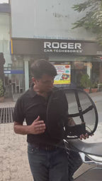 Roger Ventilated Cooling Backrest | 1-Year Warranty | Built-In Cooling Fan | Ergonomic Lumbar Support | Reduces Back Fatigue | USB Powered