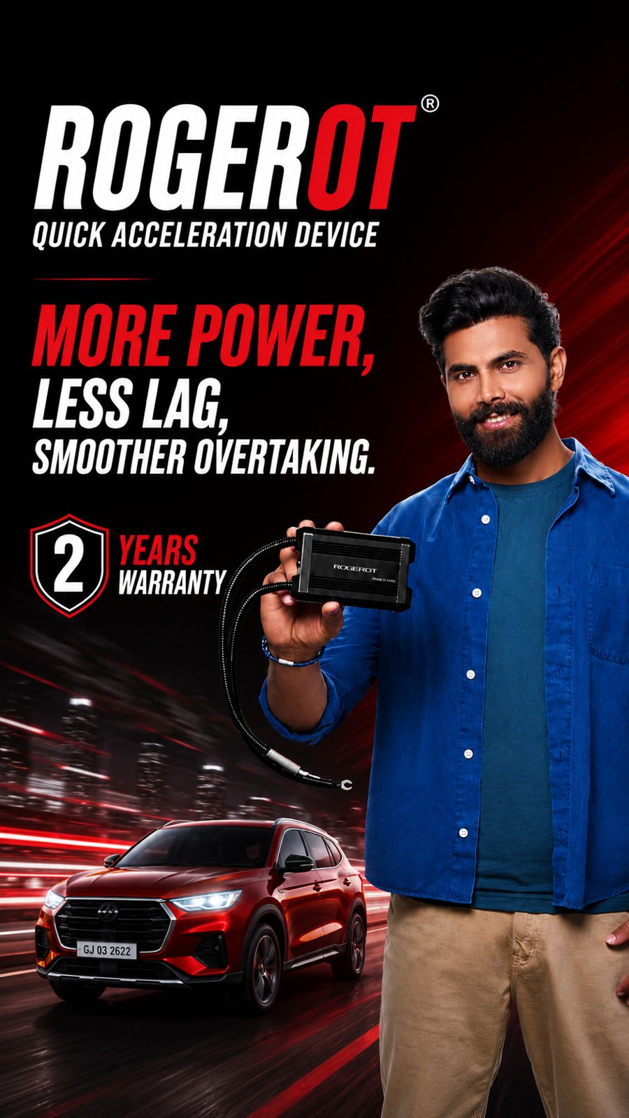 Fits Petrol, Diesel & CNG Cars | Instant Pick Up | Better Highway Overtaking | No Wire Cutting | Fits on Car Battery | 5-Minute Installation | 30-Day Buy Back | Fits All Car Models
